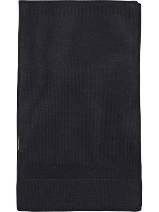 Armani Exchange Men's Wool Scarf Blue