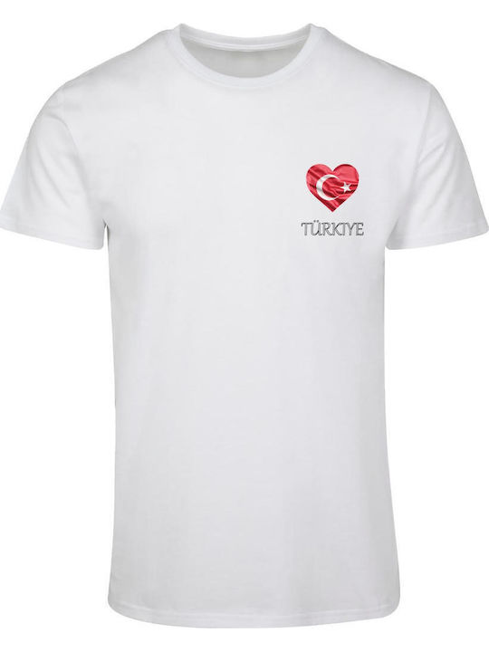 Merchcode Tricou Fotbal Turcia Alb