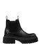 Ghete Dama Bocanci De Piele Negri Booties