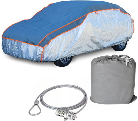 Smartic Acoperă Auto Pentru Grindină Hatchback M 430 X 160 X 120 Cm Cu Încuietoare Antifurt Impermeabilă Soare Îngheț Rezistentă La Praful Cu Ventilație Buzunare Dungi Reflectorizante Geantă De Depozitare Gri