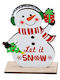 Santa Claus 15x11x4cm Snowman