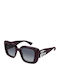 Gucci Feminini Ochelari de soare cu Burgundy Cadru și Gri Degrade Lentilă GG1975S 004