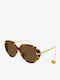 Bottega Veneta Damen Sonnenbrille mit Braun Schildkröte Gestell und Braun Linse BV1436S 002