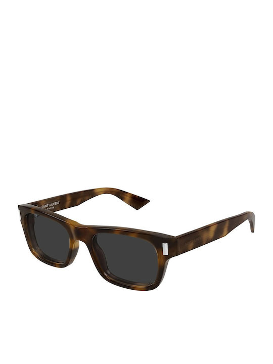 Ysl Unisex Sunglasses with Brown Tartaruga Plas...