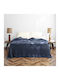 Majoli Bahar Optimus Cuvertură Extra-dublu Bumbac Albastru 240x260cm