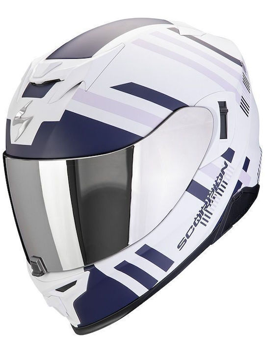Scorpion Exo 520 Evo Motorcycle Helmet Full Face ECE 22.06 Weight 1550g with Pinlock and Sun Visor