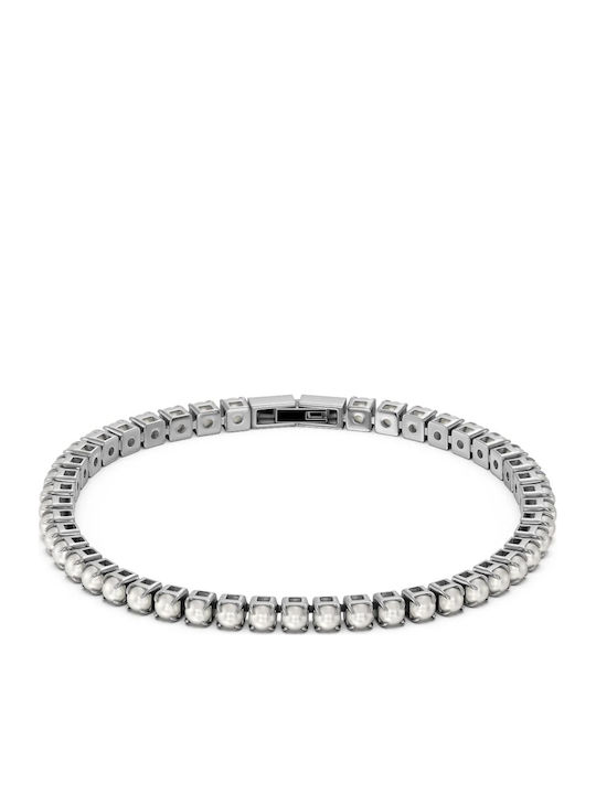 Edblad Women's Riviera Bracelet Made of Steel with Pearls 18cm