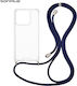Silicone Case With Lanyard Sonique Armor Clear ...