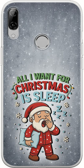 Tot Ce Vreau De Crăciun Este Somn Huawei P20 Lite TPU Flexibil Silicon Transparent