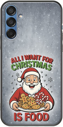 All I Want Christmas Is Food Samsung Galaxy M15 5G Black TPU Black Silicone