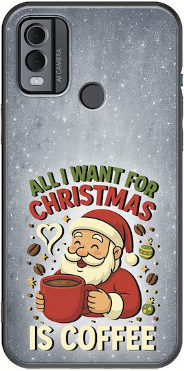 All I Want Weihnachten Ist Kaffee Nokia C22 Schwarzes Tpu Schwarze Silikon