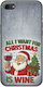 All I Want Christmas Is Wine iPhone SE 2020 Negru TPU Silicon