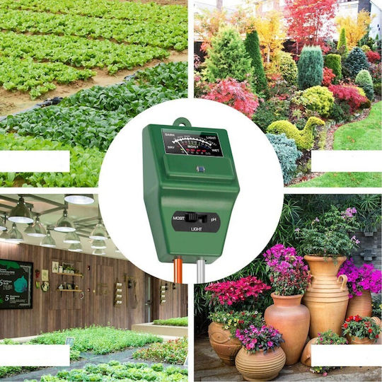Tester Sol 3 În 1 Ph Umiditate Lumină 2 Sonde Înălțime 29,3 Cm