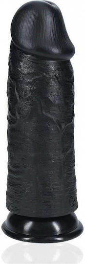 Shots Real Rock Ρεαλιστικό Dildo με Βεντούζα Μαύρο