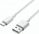 Samsung USB 2.0 Cable USB-C male - USB-A Λευκό 1m EP-DG970BBE
