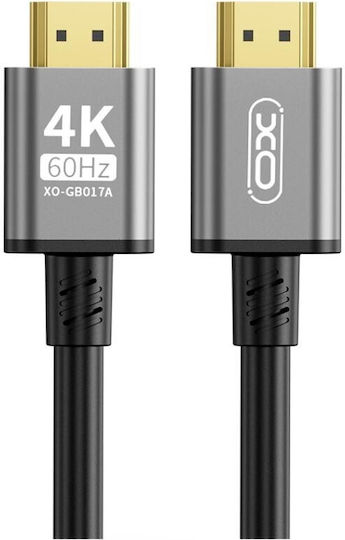 XO HDMI 2.0 Cable HDMI male - HDMI male 3m Black