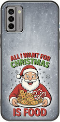 All I Want De Crăciun Este Mâncare Nokia G22 Husa Neagră Din Silicon TPU All I Want De Crăciun Este Mâncare Nokia G22 Husa Neagră Din Silicon TPU