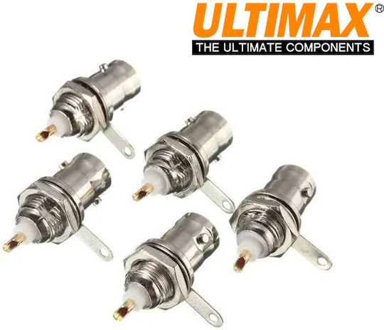 5pcs Original Ultimax BNC Female Connector Bulkhead V7031-DC