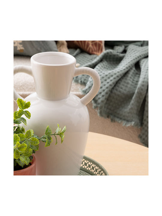 Vază Decorativă Ceramică Wild Alb 17x13x23.5cm ...