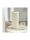 Vază Decorativă Ceramică Ecru 10.5x10.5x23cm 1buc