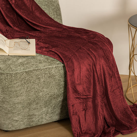 A-s Ollis Blanket Fleece Sofa 130x180cm Red