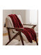 A-s Lyno Fleece Sofa Blanket 130x170cm Red