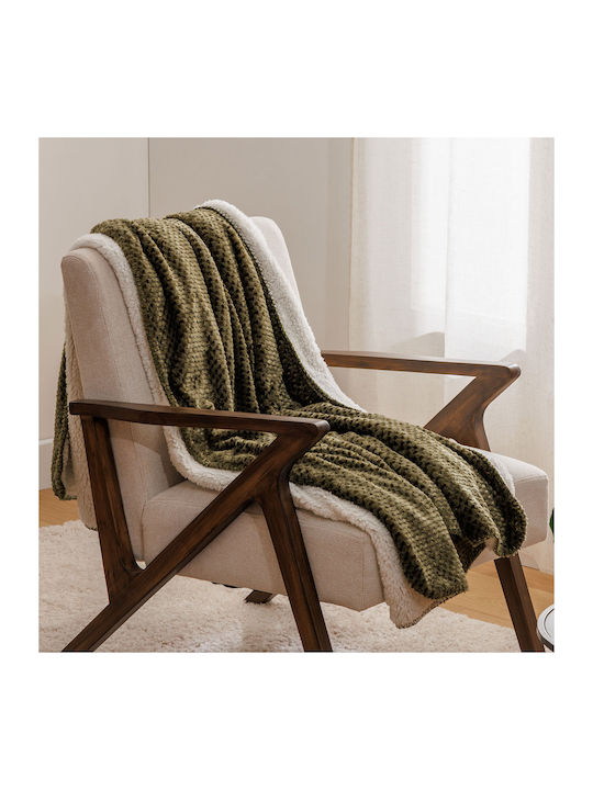 A-s Lyno Blanket Fleece Couch 130x170cm Green