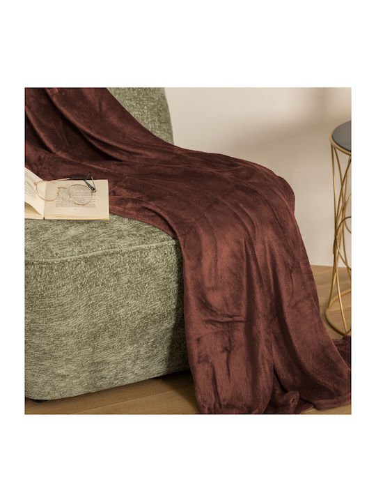A-s Ollis Fleece Blanket Sofa 130x180cm Tonka