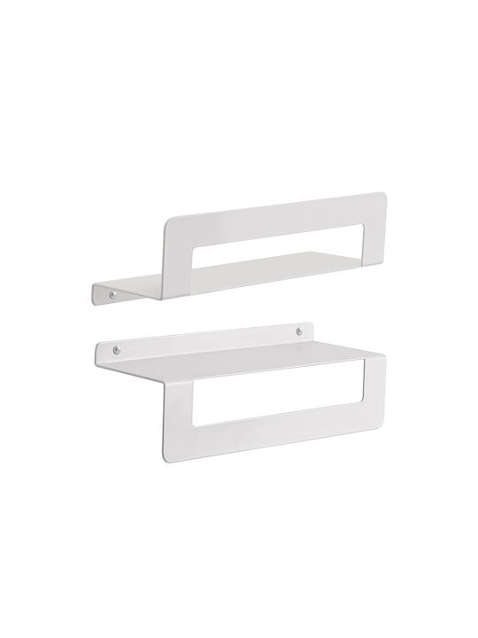 Gedy Cleo Double Wall-Mounted Bathroom Shelf Un...