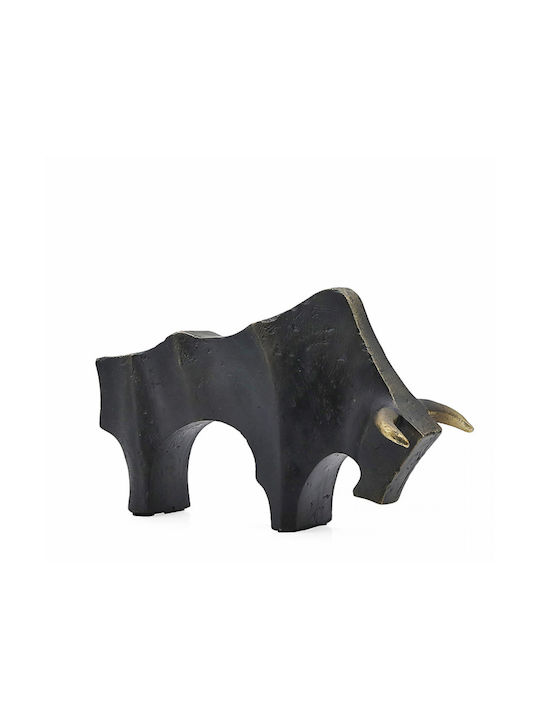 Zaros Decorativ Taur Negru Culoare 27cm Tm420