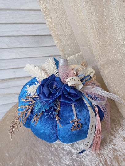 Neujahrs Glücksbringer Dekorative Kürbis Blau Royal