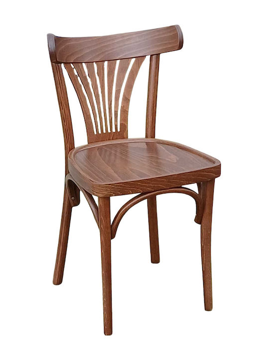 Harper-ch Καρέκλα Καφενείου Ξύλινη Καρυδί 40x43x82εκ.