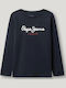 Kids' Shirt Long Sleeve Blue