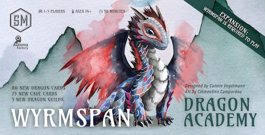 Board Game Wyrmspan: Dragon Academy for 1-5 Players 14+ Years Old Stonemaier Games