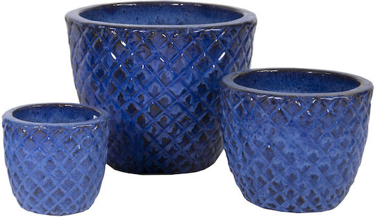 Fankon Flowers Planter Blue
