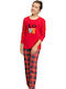 Sexen Pijama pentru copii De iarnă Din bumbac Red