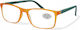 Optosquad Lesebrille +2.50 in Orange Farbe OPT8970-3