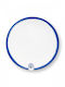 PiP Studio Plate Desert made of Porcelain Blue 18cm