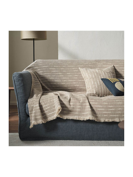 Gofis Home Opal Armchair Throw Two Sides Jacquard 180x180cm Opal Gray 148/15