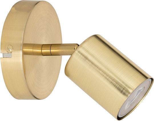 Einzel Spot mit Fassung GU10 in Gold Farbe Einzel Spot mit Fassung GU10 in Gold Farbe