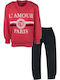 Kids Sweatpants Set Coral
