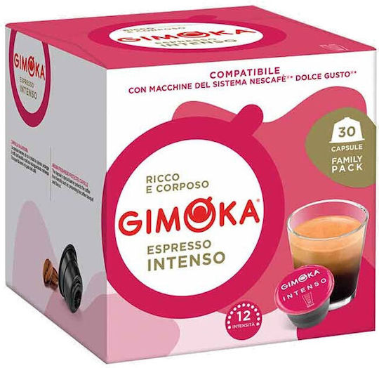 Gimoka Капсули Еспресо Съвместими с машина Dolce Gusto 30капси