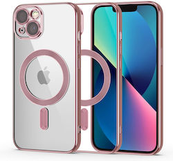 Tech-protect Iphone 13 Magshine Θήκη Σιλικόνης Tpu Magsafe Διάφανη Rose Gold Tech-protect Iphone 13 Magshine Θήκη Σιλικόνης Tpu Magsafe Διάφανη Rose Gold