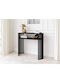 Oswego 143 Konsole Black Marble, Black L100xB30xH86cm