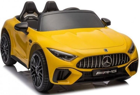 Mercedes AMG SL63 Două Locuri Cu Telecomandă Licențiat 12 Volți Galben
