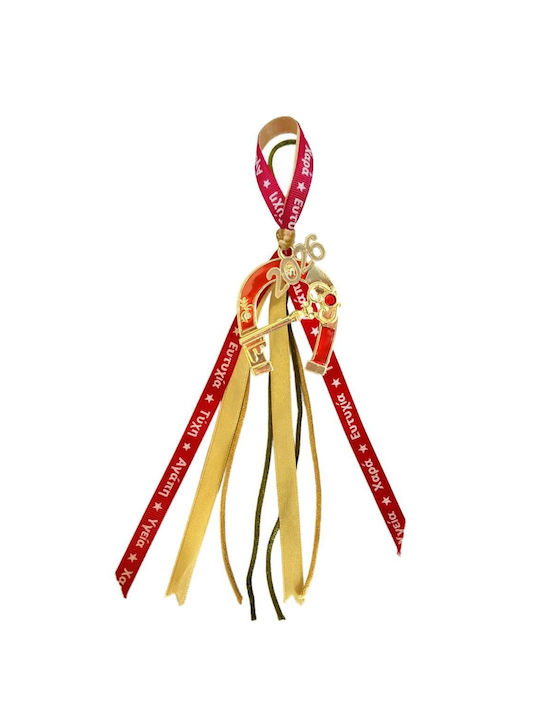 Tatu Moyo Handmade Hanging Lucky Charm Horseshoe Gold 2026 26cm 1pcs Tatu Moyo Handmade Hanging Lucky Charm Horseshoe Gold 2026 26cm 1pcs