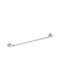 Bronze Art Bathroom Hook Wall-Mounted Rail with Screws 47x10cm Inox Silver
