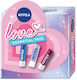 Nivea Love Essential Trio Σετ Lip Balm