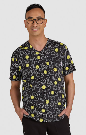 KOI USA Men's Multicolour Medical Blouse