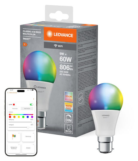 Ledvance Смарт крушка LED и форма A60 RGBW 806лм